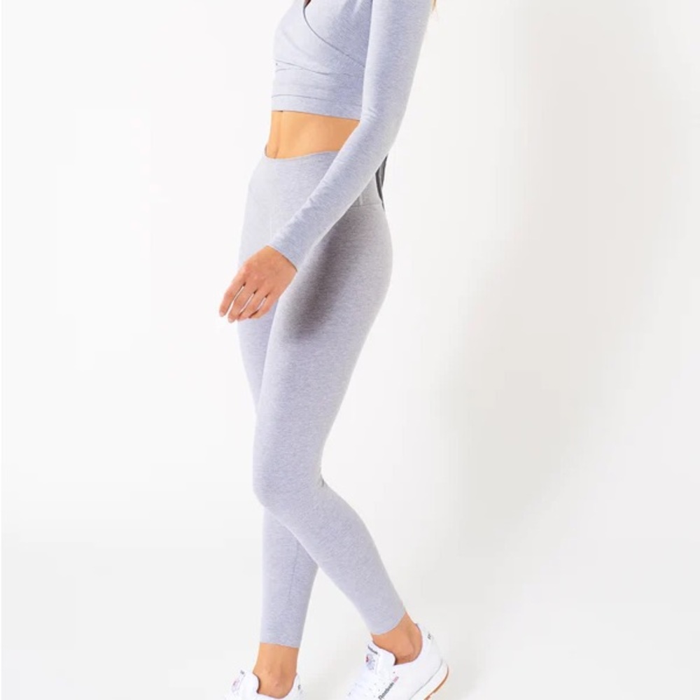 NWOT TEAYOU Heathered Grey Leggings